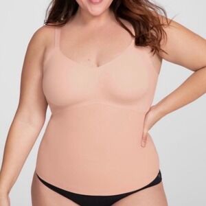 Honeylove Women's Lift Wear Adjustable Cami Tank Top Shapewear Rose Tan Size 3X